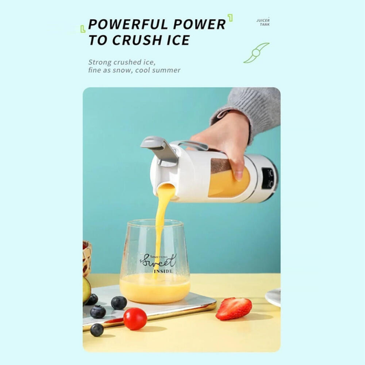 Batidora Portátil Inalámbrica 450ml | Verde, Blanca y Lila